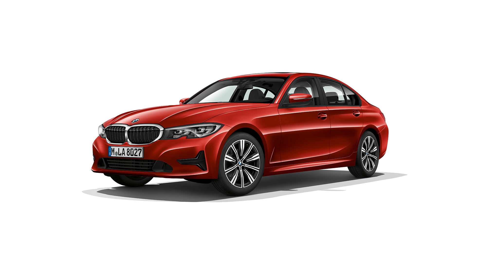 BMW Serije 3 Sedan, Model Advantage. Bočni snmak modela BMW Serije 3 kao Model Advantage.