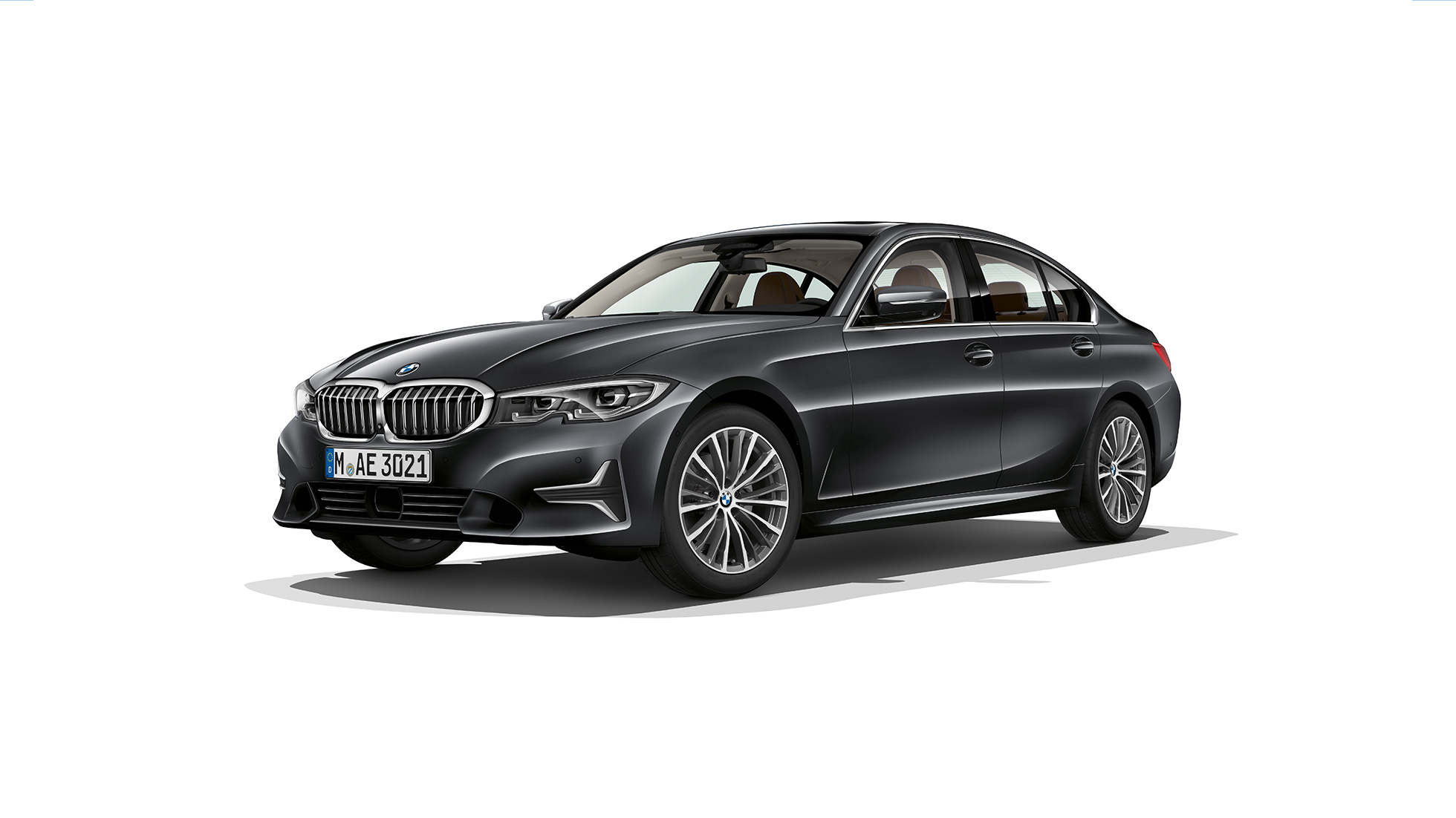 BMW Serije 3 Sedan, Model Luxury Line. Bočni snimak modela BMW Serije 3 Sedan kao Model Luxury Line.