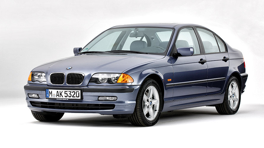 BMW limuzina serije 3 četvrta generacija E46 pogled spreda BMW serija 3 modeli BMW limuzine serije 3 četvrta generacija E46 pogled spreda