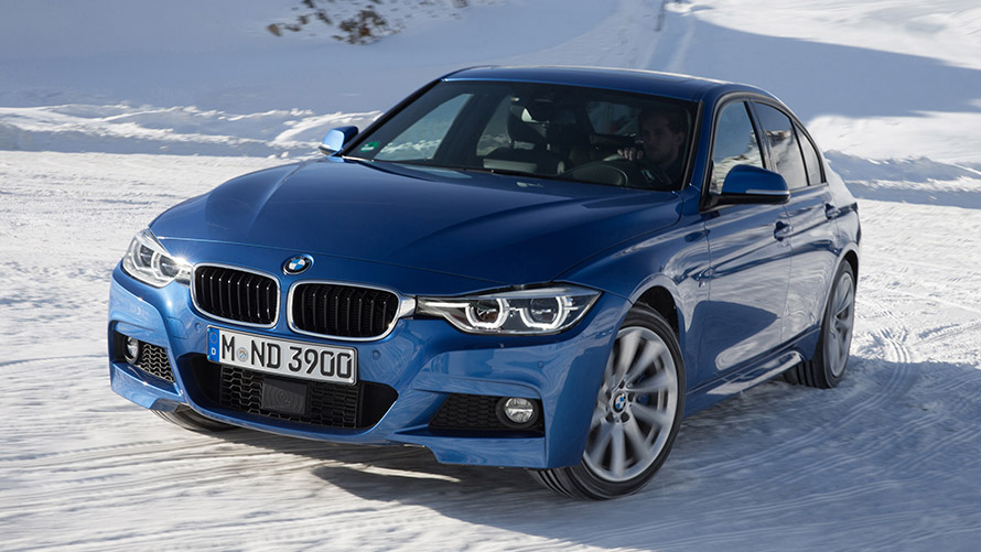 BMW limuzina serije 3 šesta generacija F30 pogled spreda BMW serija 3 modeli BMW limuzine serije 3 šesta generacija F30 pogled spreda