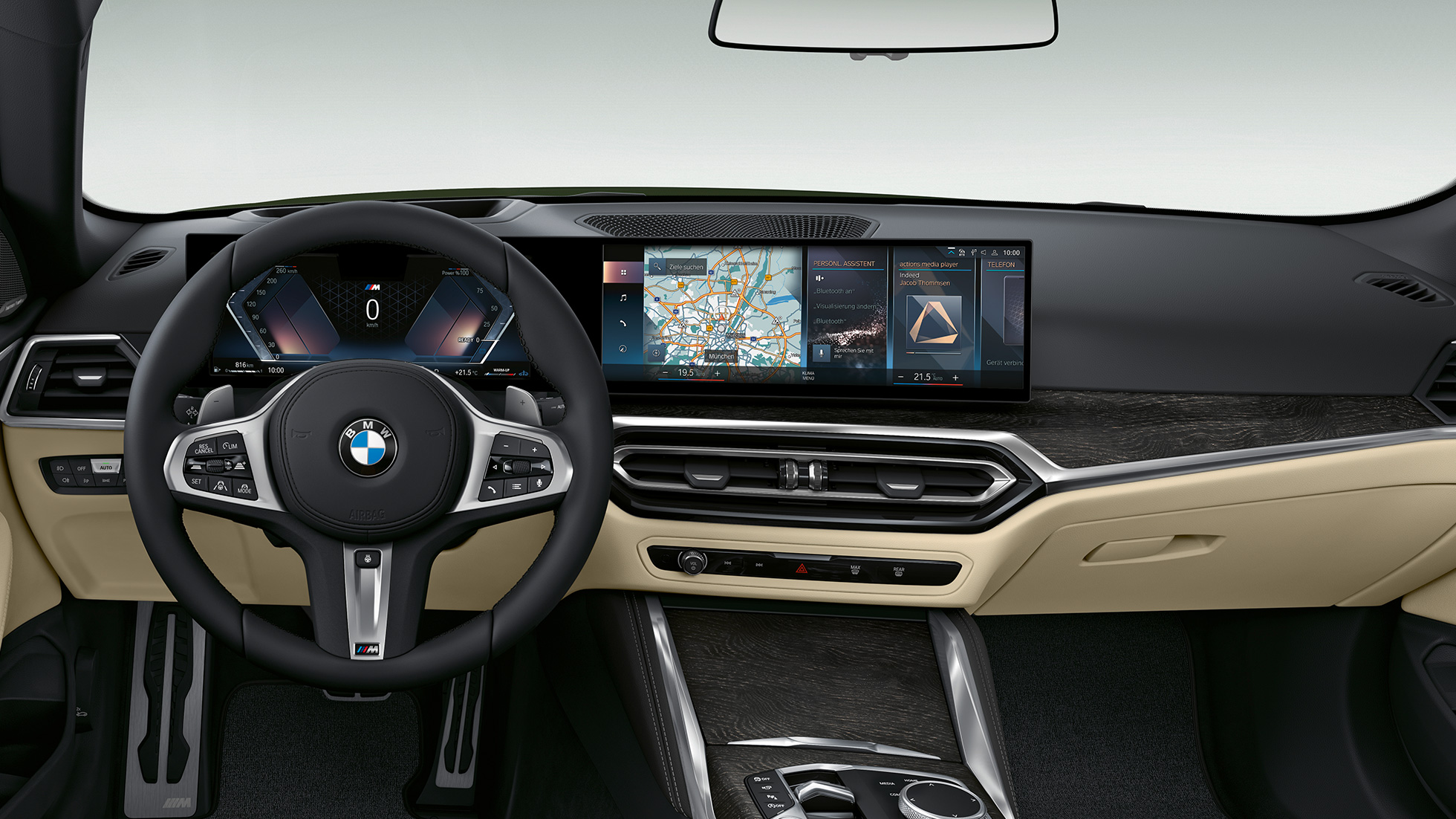 Kabina BMW kabrioleta serije 4 G23 2020 model M Sport BMW kabriolet serija 4 G23 2020 model M Sport u kabini
