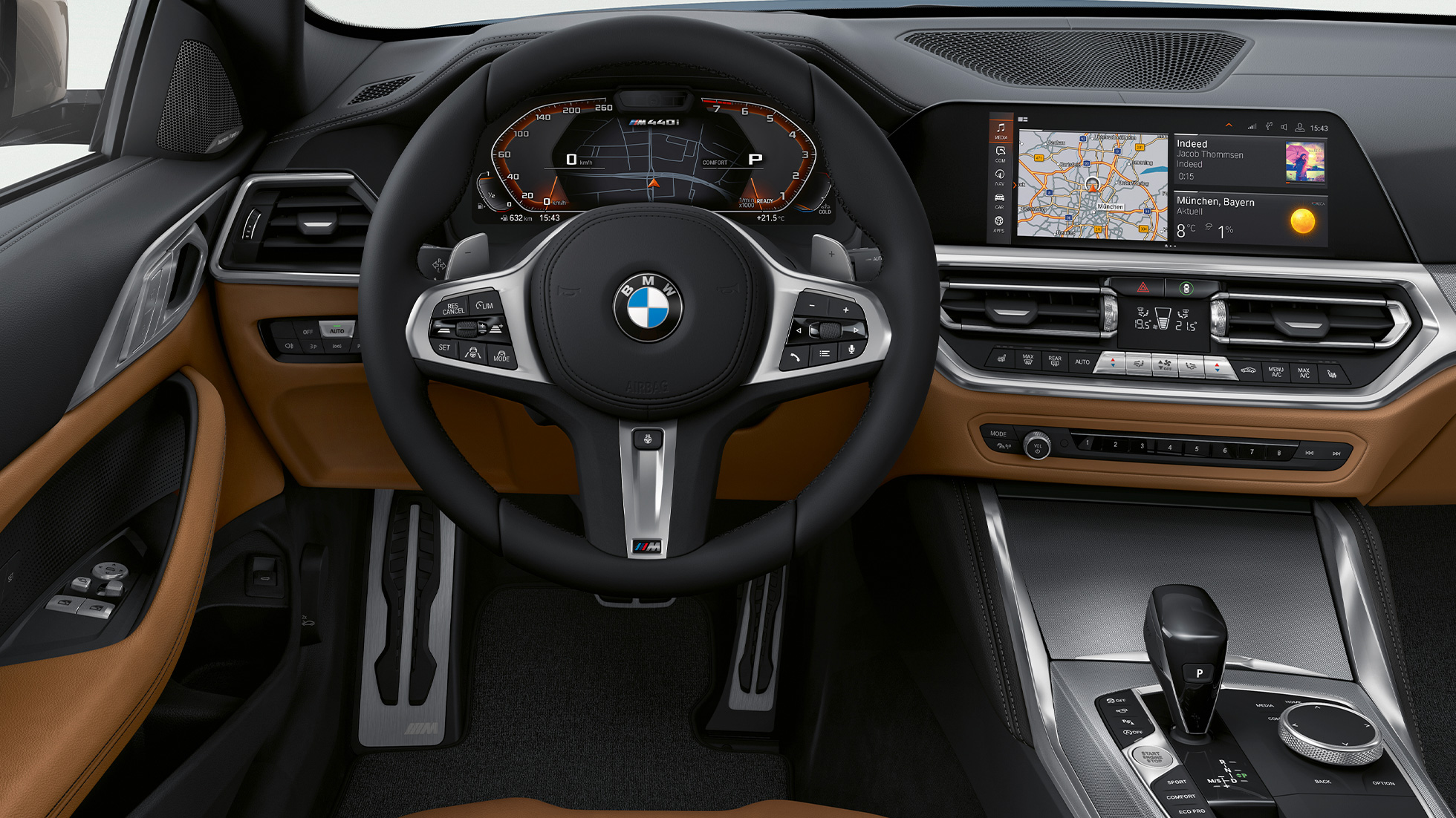 Unutrašnjost kabine BMW kupe serije 4 G22 2020 BMW kupe serije 4 G22 2020 unutrašnjost kabine