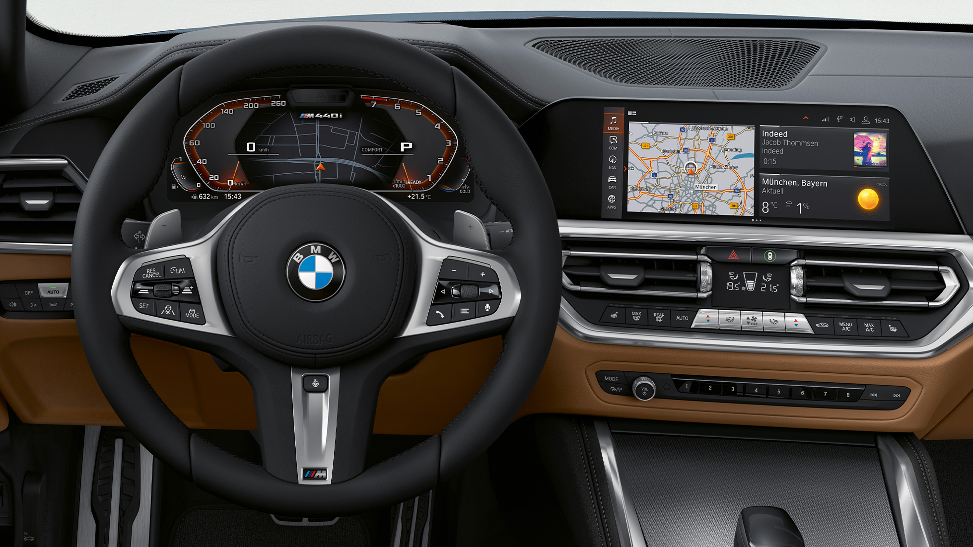 Upravljač i sistem glasovnih komandi BMW kupe serije 4 G22 BMW kupe serije 4 G22 2020 enterijer upravljač i sistem glasovnih komandi