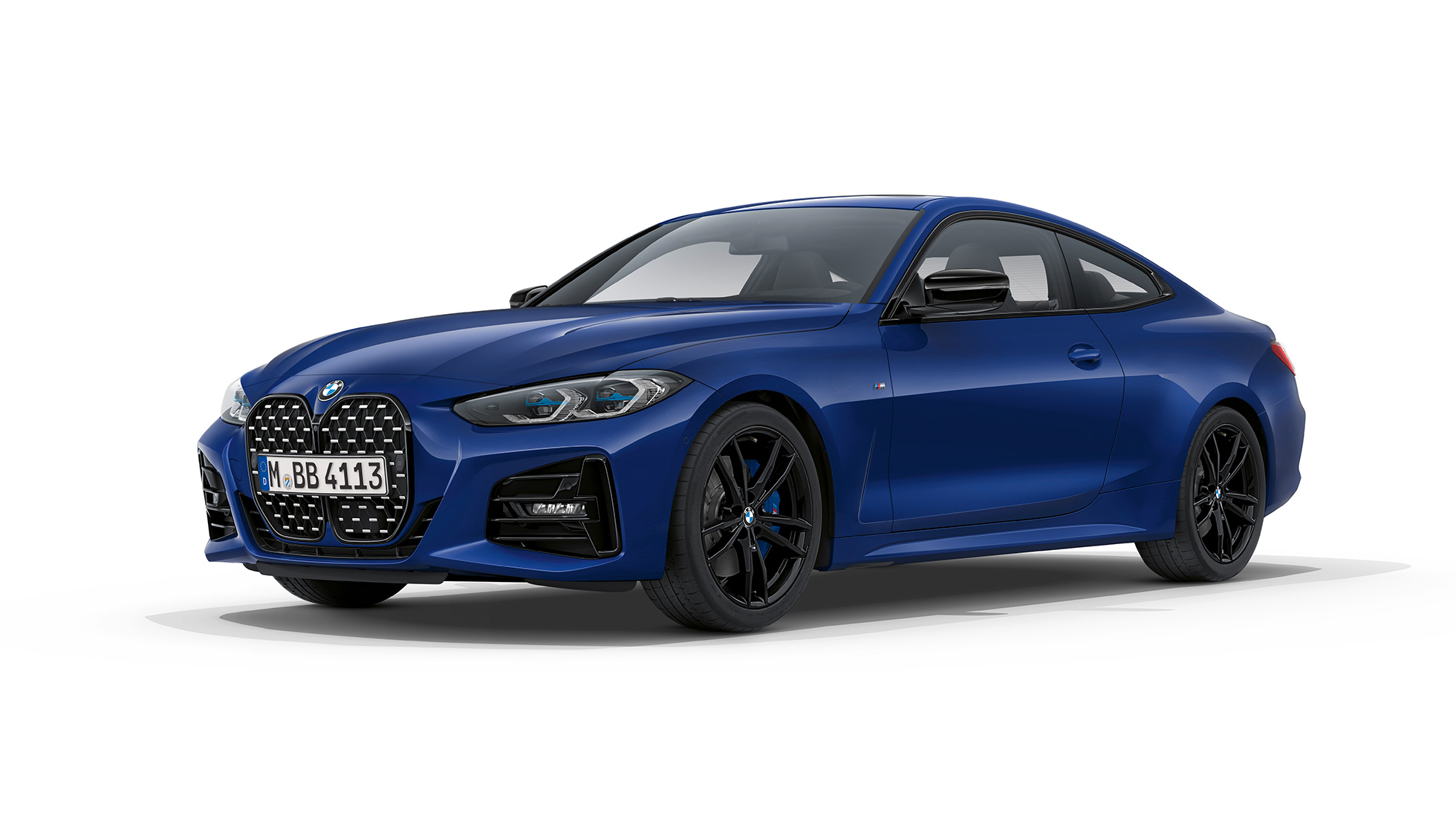 BMW kupe serija 4 M Sport paket G22 2020 BMW kupe serija 4 G22 2020 M Sport paket Arctic Race plava metalik pogled spreda
