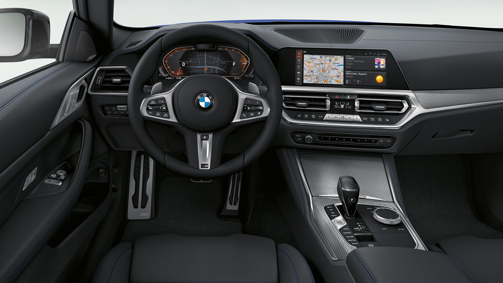 Presvlake BMW kupe serija 4 M Sport paket G22 2020 Presvlake od ekskluzivne kože BMW kupe serija 4 G22 2020 M Sport paket enterijer