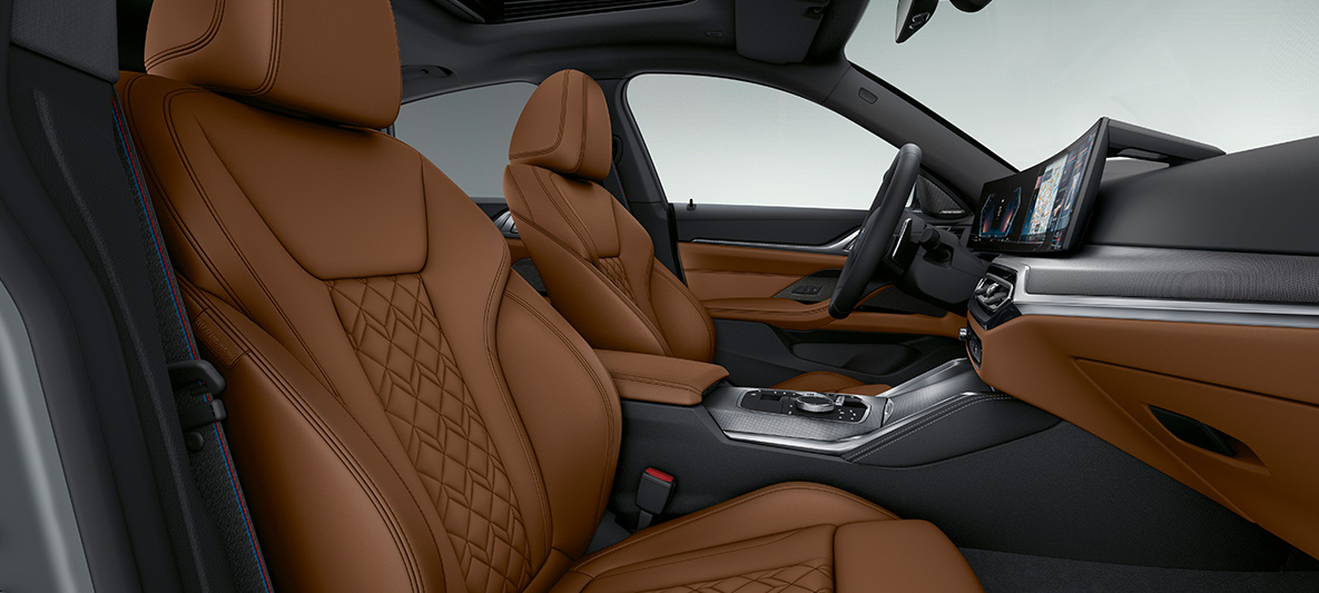 BMW Individual puna kožna obloga 'Merino' Tartufo BMW Serija 4 Gran kupe G26 2021 unutrašnjost BMW Individual puna kožna obloga 'Merino' Tartufo BMW Serija 4 Gran kupe G26 2021 unutrašnjost