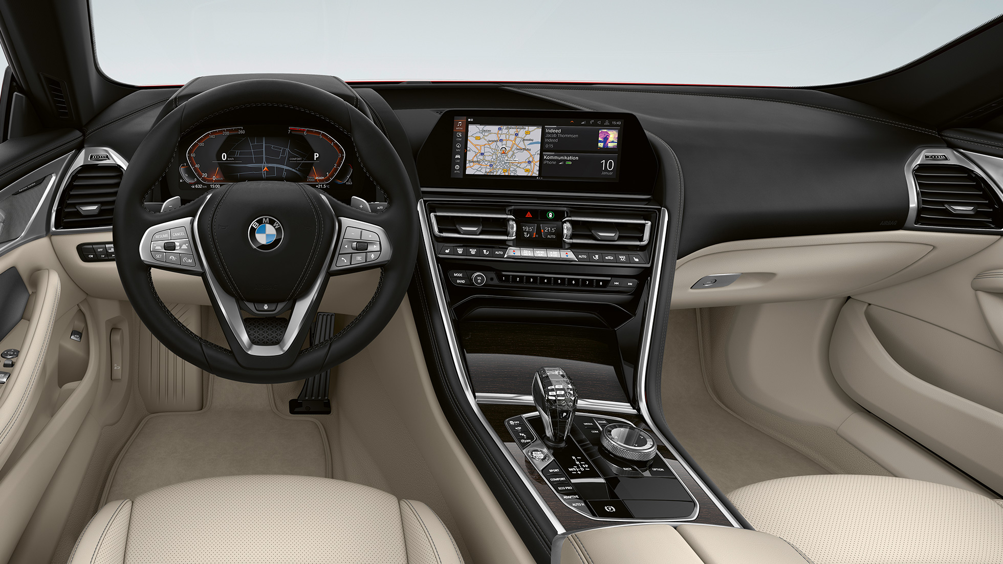Kabina osnovnog modela BMW serije 8 Gran Coupé, kabina osnovnog modela