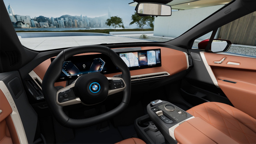 BMW iX i20 2021 električni SUV enterijer