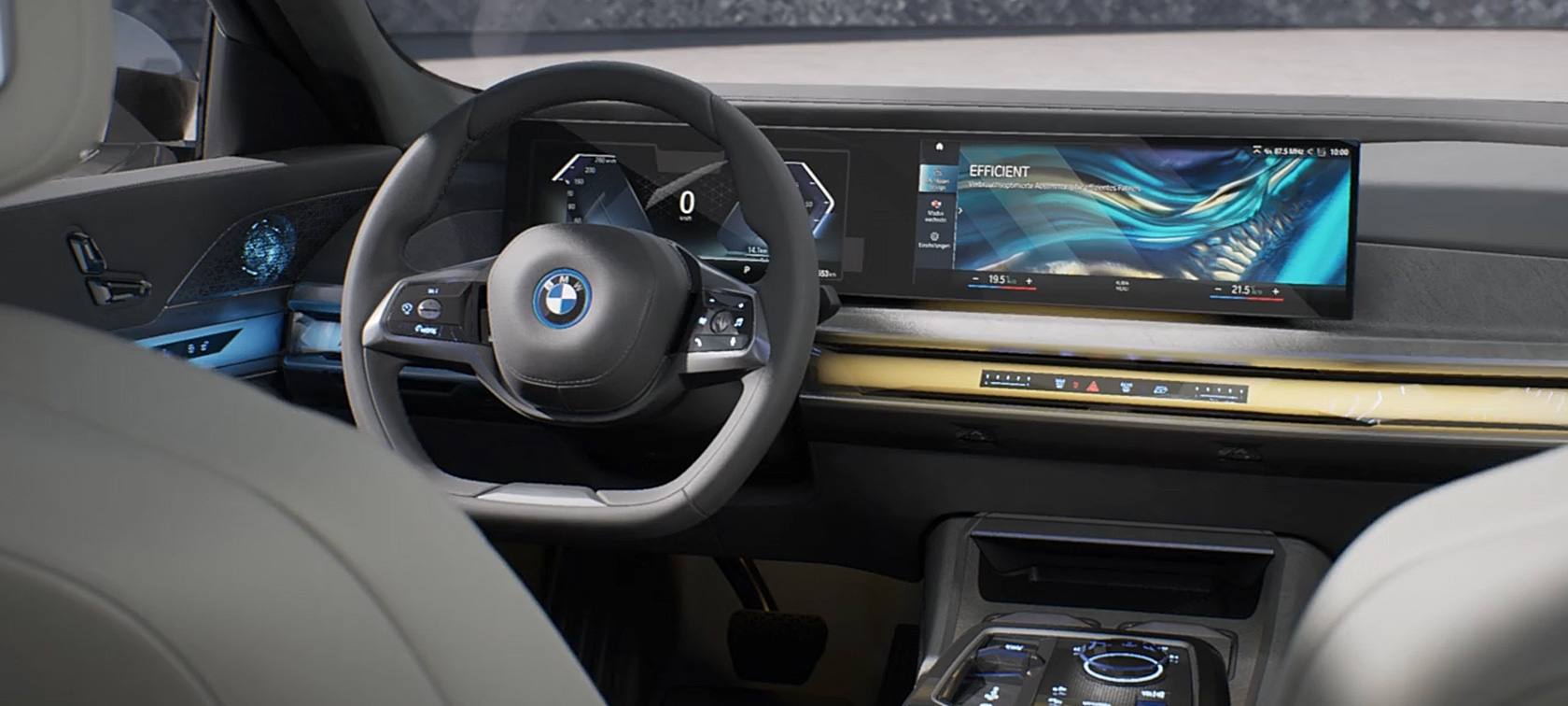 BMW i7 Sedan G70 video o unutrašnjosti vozila BMW i7 Sedan G70 BMW video o glavnim karakteristikama unutrašnjeg dizajna