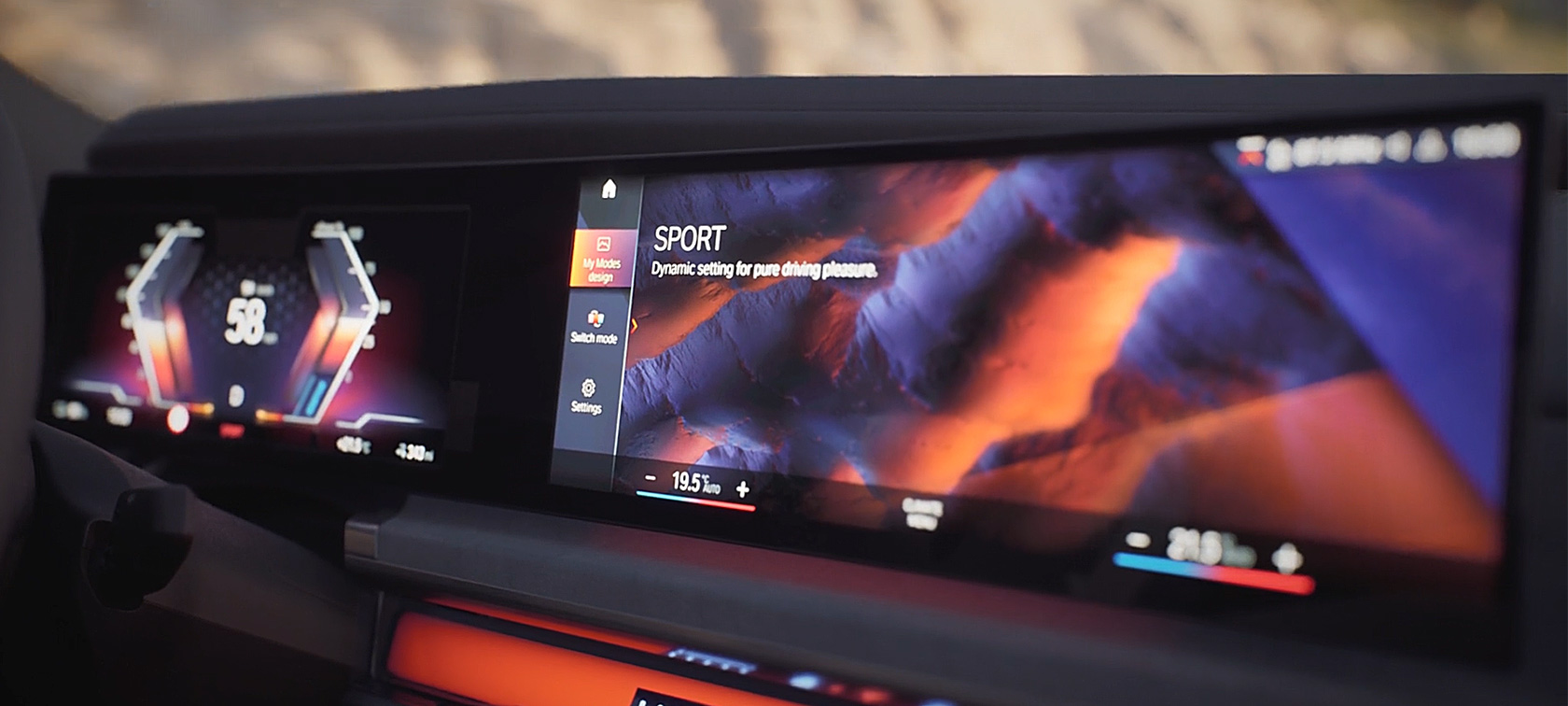 BMW i7 Sedan G70 MY Modes video BMW i7 Sedan G70 Unutrašnjost Video zapis o opciji My Modes (Moji režimi)