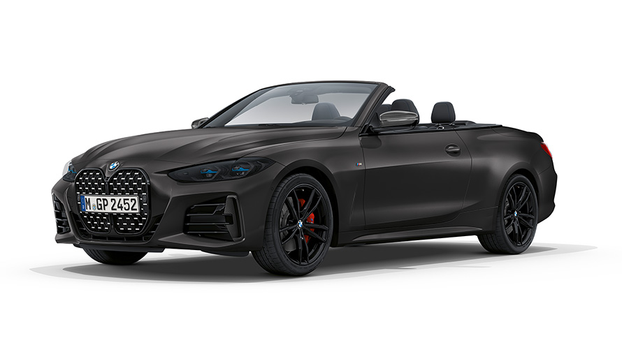 BMW M440i xDrive kabriolet G23 2020 BMW Individual Frozen Portimao Blue metalik pogled spreda