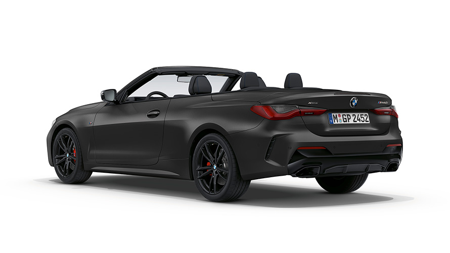 BMW M440i xDrive kabriolet G23 2020 BMW Individual Frozen Portimao Blue metalik otpozadi