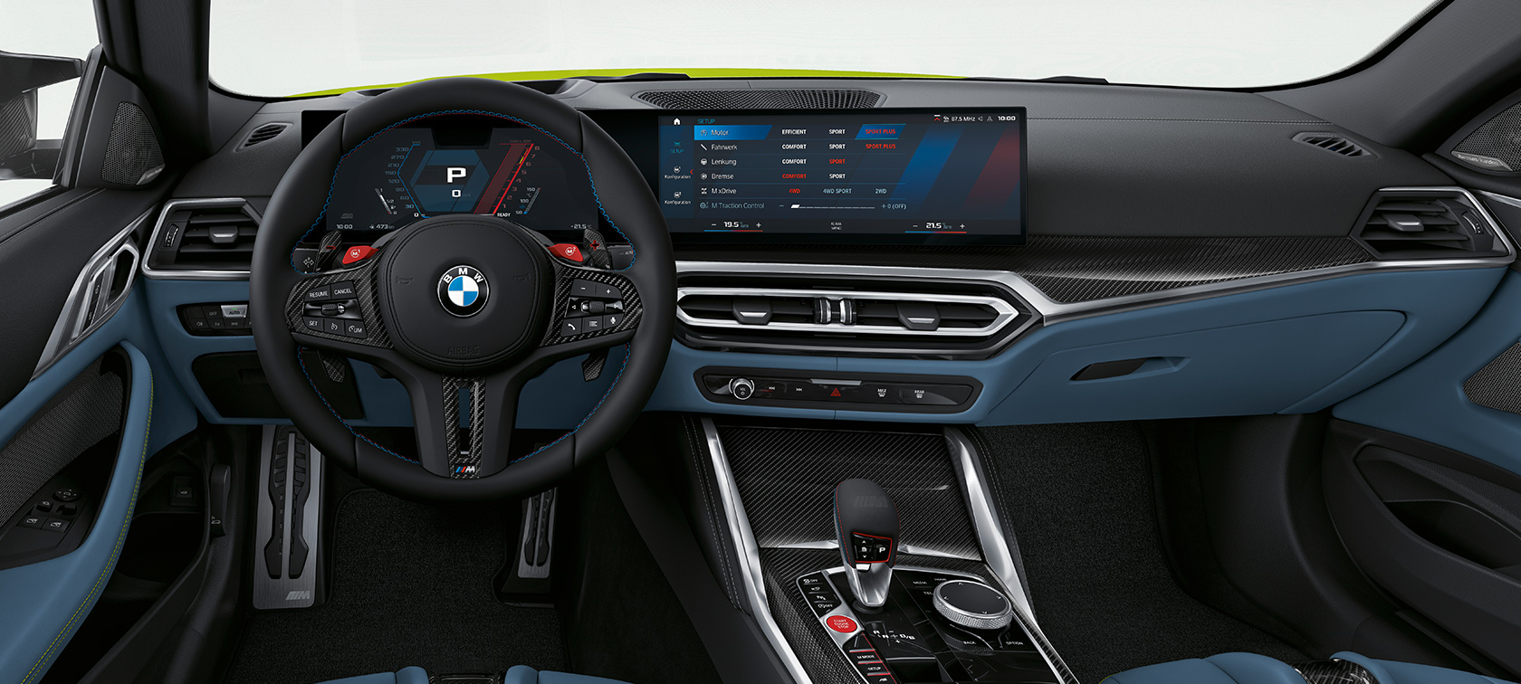 BMW M4 Coupé G82 2020 kabina BMW M4 Coupe G82 2020 enterijer kabine