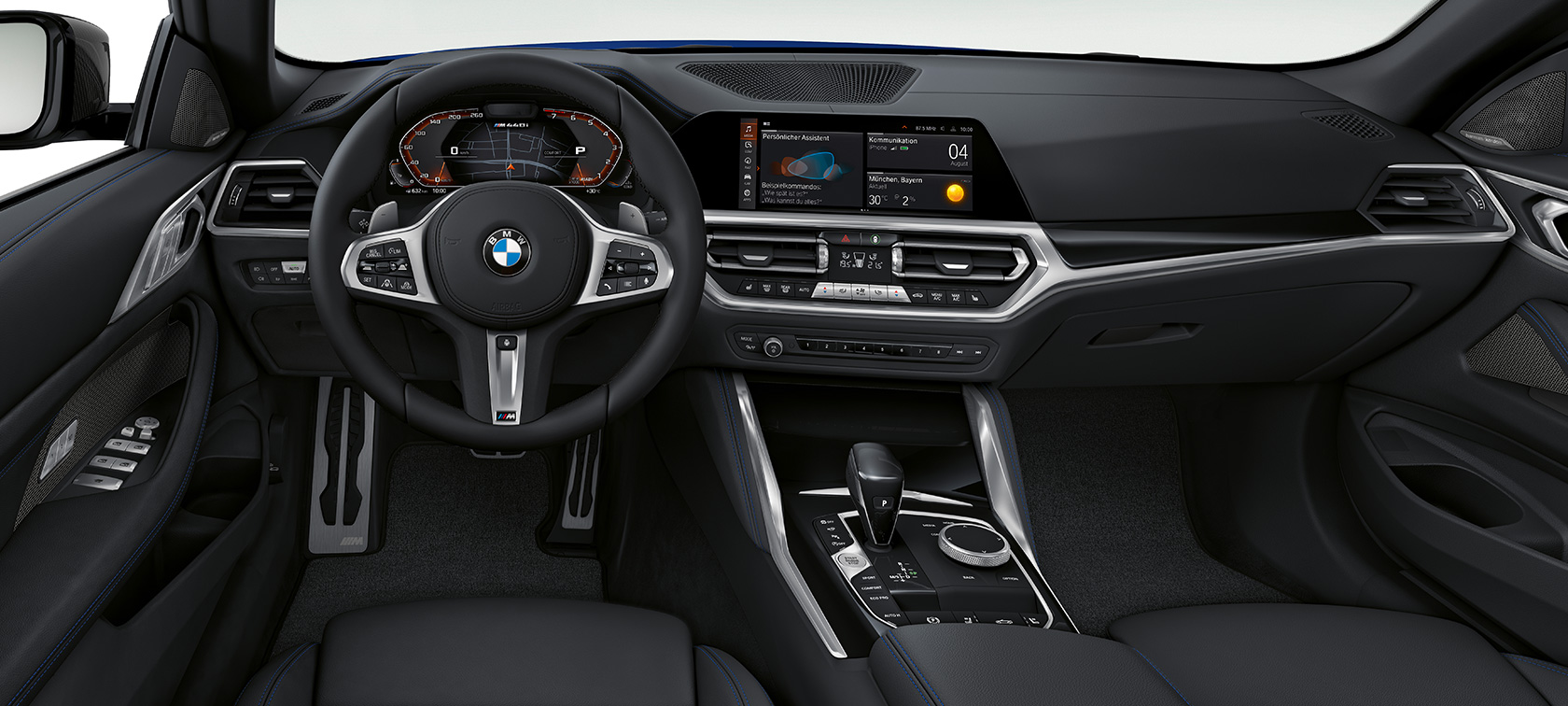 Kokpit u BMW M440i xDrive kabrioletu G23 2020 Unutrašnjost kokpita BMW M440i xDrive kabriolet G23 2020