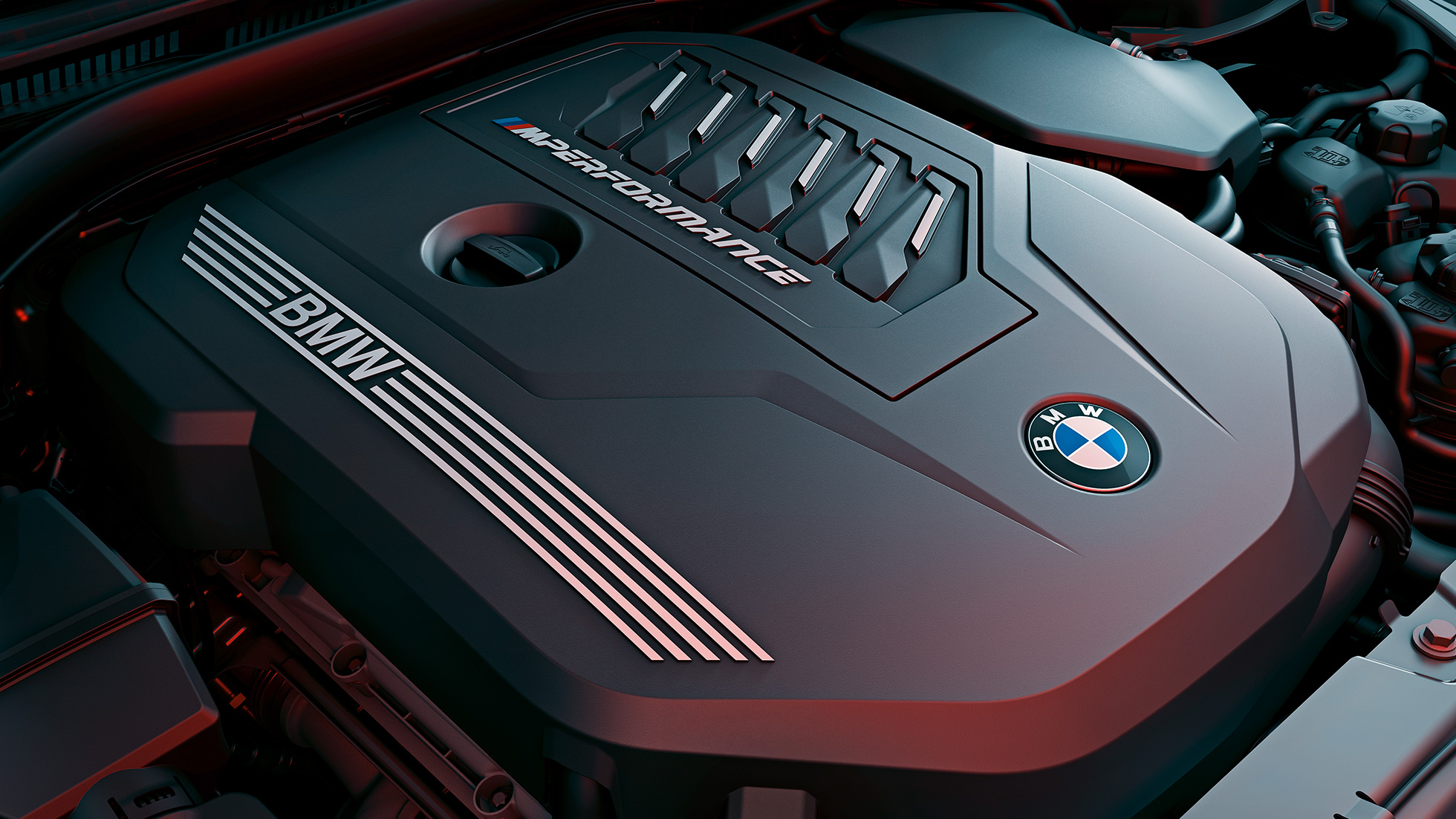 BMW M TwinPower Turbo benzinski motor BMW M440i xDrive kupe G22 2020 BMW M TwinPower Turbo linijski 6-cilindrični benzinski motor BMW M440i xDrive kupe G22 2020 izbliza
