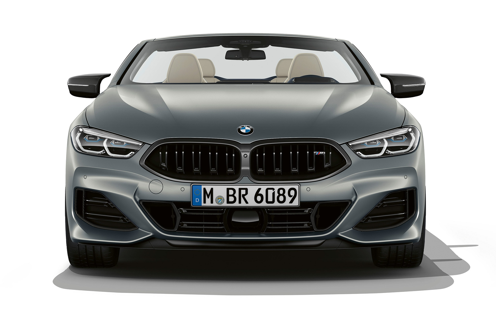 Prednji prikaz BMW M850i xDrive Kabriolet G14 LCI Facelift 2022 BMW M850i xDrive Kabriolet G14 LCI Facelift 2022 prednji prikaz