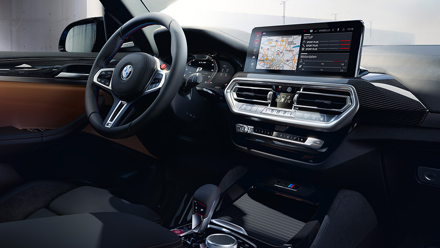 BMW X3 M Competition F97 LCI Facelift 2021 kokpit BMW X3 M Competition F97 LCI Facelift 2021 unutrašnjost kokpita