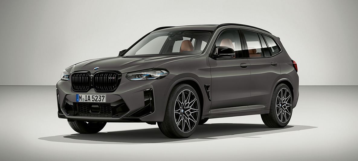 BMW X3 M Individual F97 LCI Facelift 2021 Grigo Telesto tročetvrtinski prednji prikaz BMW X3 M Individual F97 LCI Facelift 2021 Grigo Telesto tročetvrtinski prednji prikaz