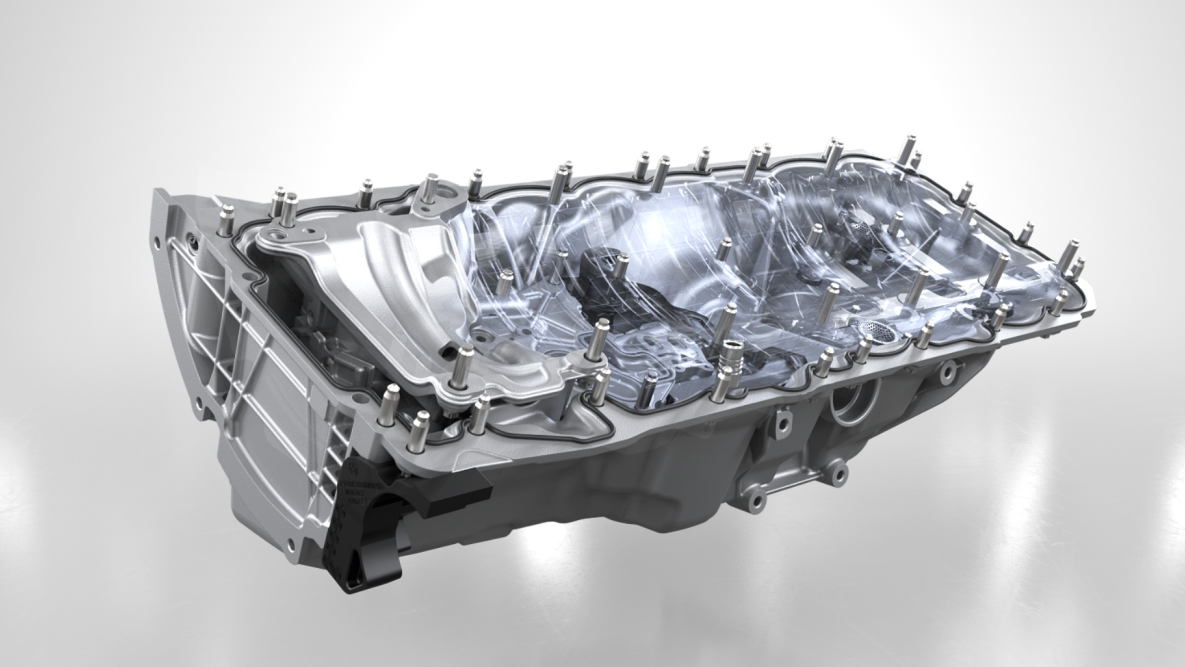 M TwinPower Turbo 6-cilindarski benzinski motor visokih performansi, snabdevanje uljem. BMW X4 M i BMW X4 M Competition, M TwinPower Turbo 6-cilindarski benzinski motor visokih performansi, snabdevanje uljem.