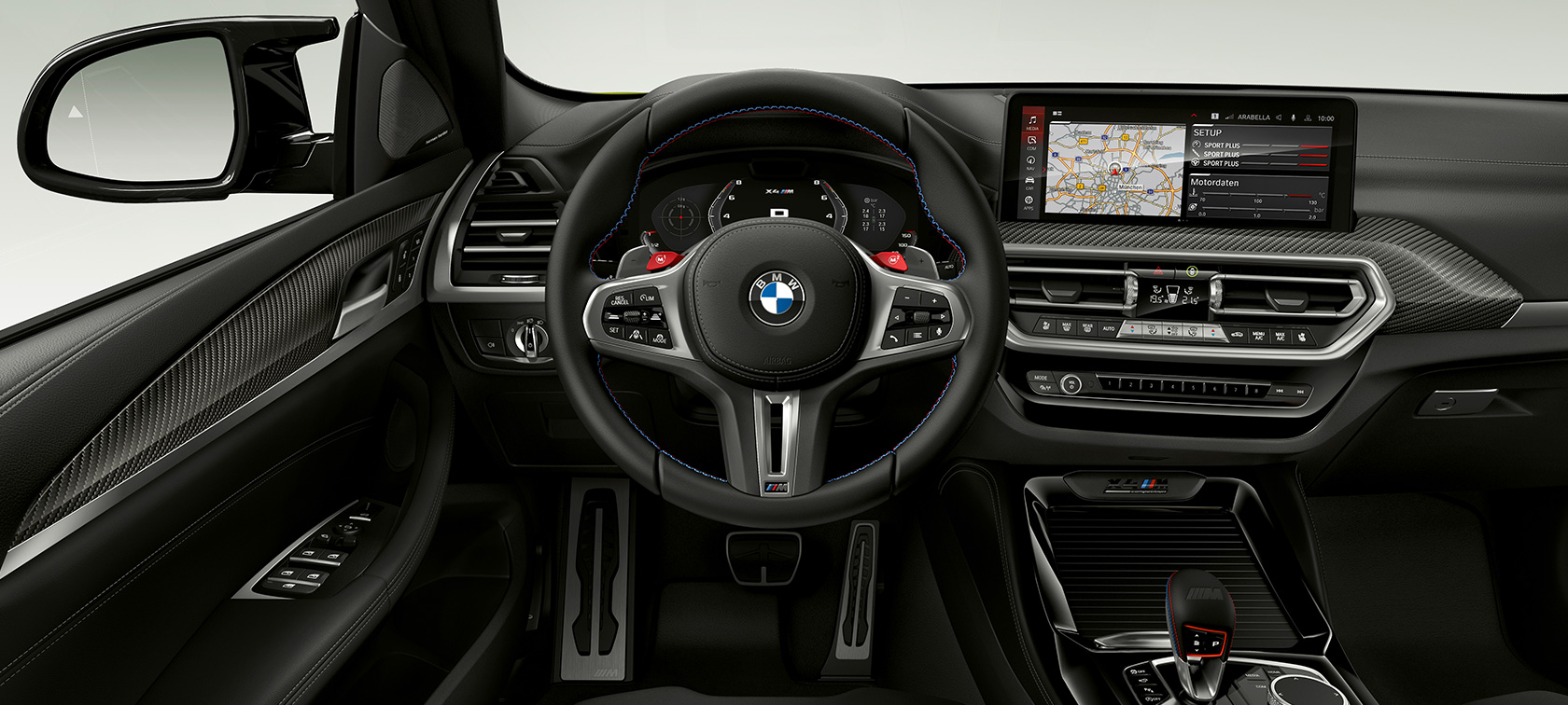Kokpit BMW X4 M Competition F98 LCI Facelift 2021 BMW X4 M Competition F98 LCI Facelift 2021 unutrašnjost kokpita