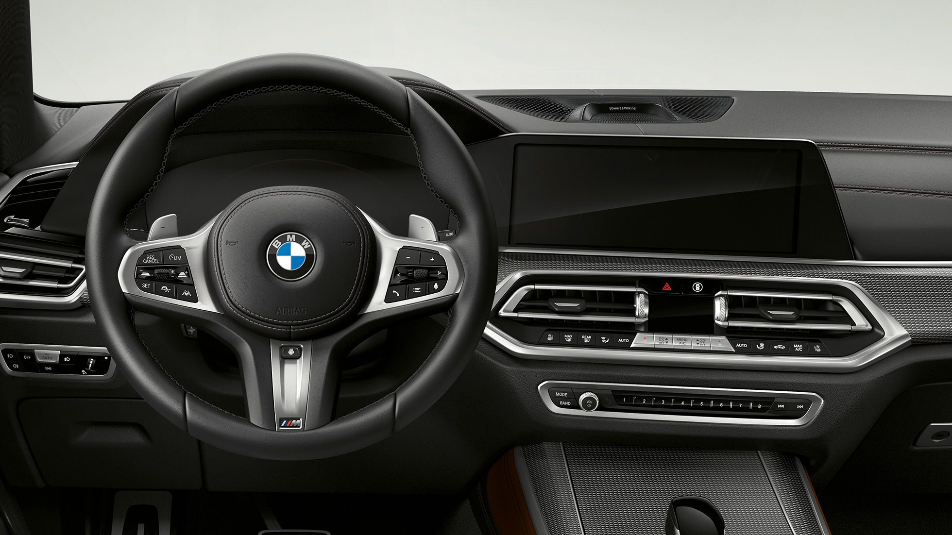 M kožni upravljač BMW-a X5 M50i G05 M kožni upravljač u kokpitu BMW-a X5 M50i G05