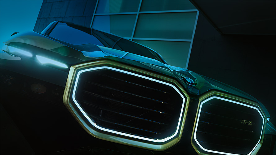 BMW XM G09 Spoljašnjost hauba i prednja rešetka