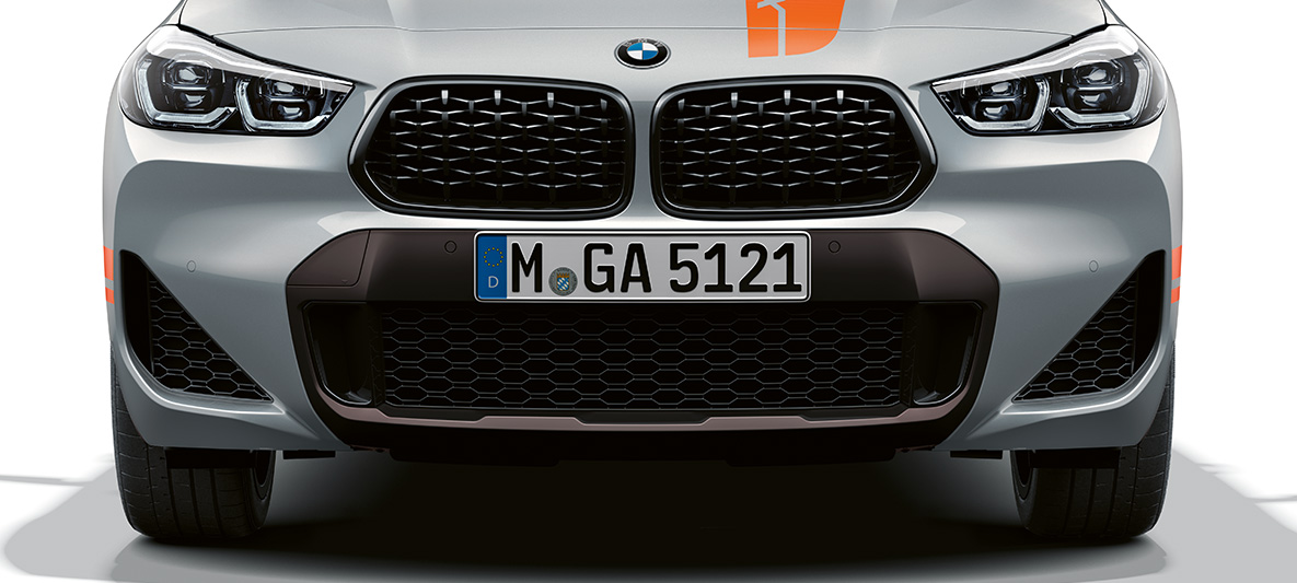 Prednja rešetka BMW X2 F39 BMW X2 2020 F39 Brooklyn sive boje prednji prikaz prednja rešetka
