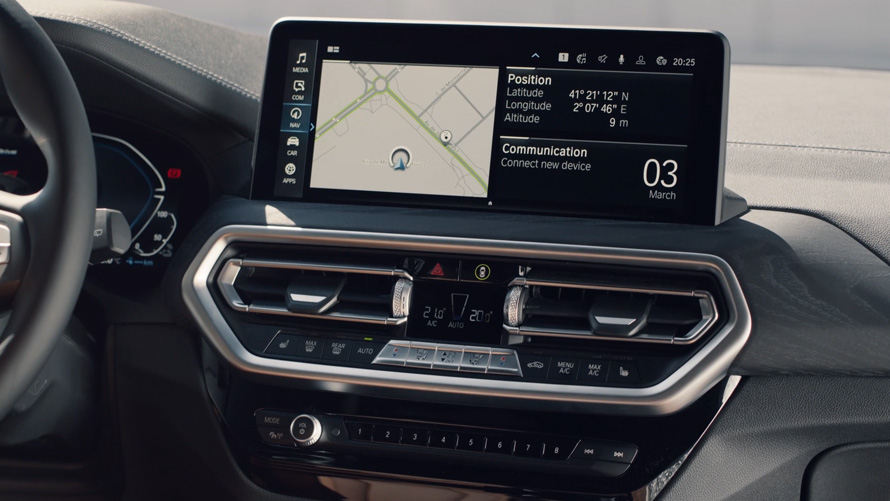 BMW X3 G01 Centralni informacioni displej 2021. BMW X3 G01 Centralni informacioni displej 2021.