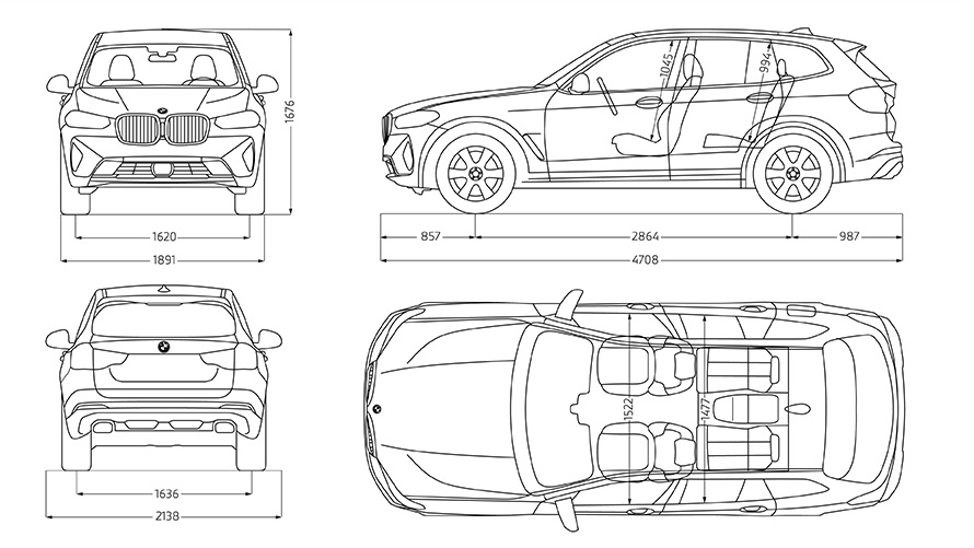 BMW X3 G01 pregled tehničkih podataka 2021. BMW X3 G01 pregled tehničkih podataka 2021.