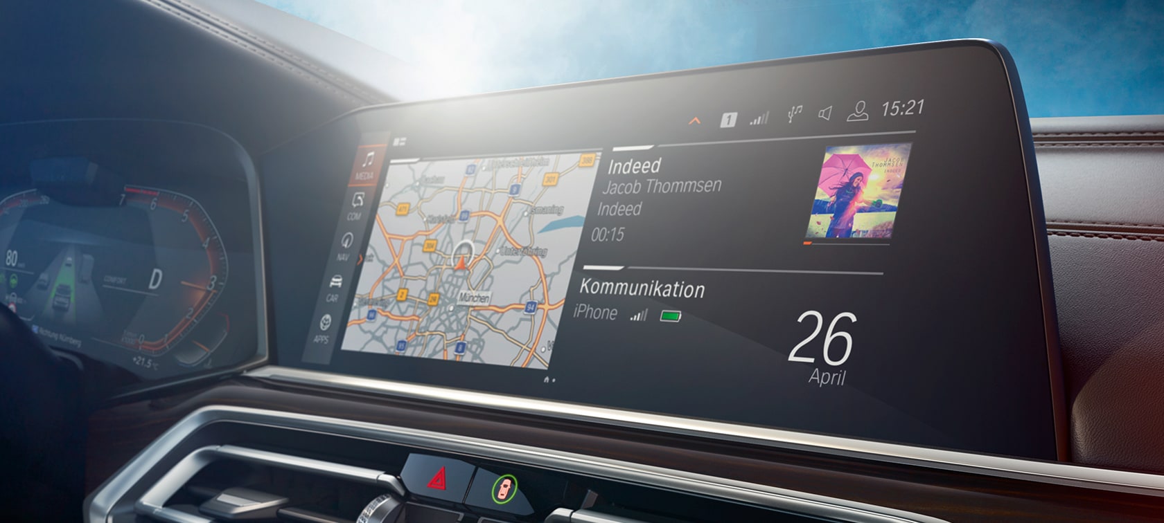 Kontrolni displej BMW X5 Kontrolni displej BMW X5 G05 2018 kabina