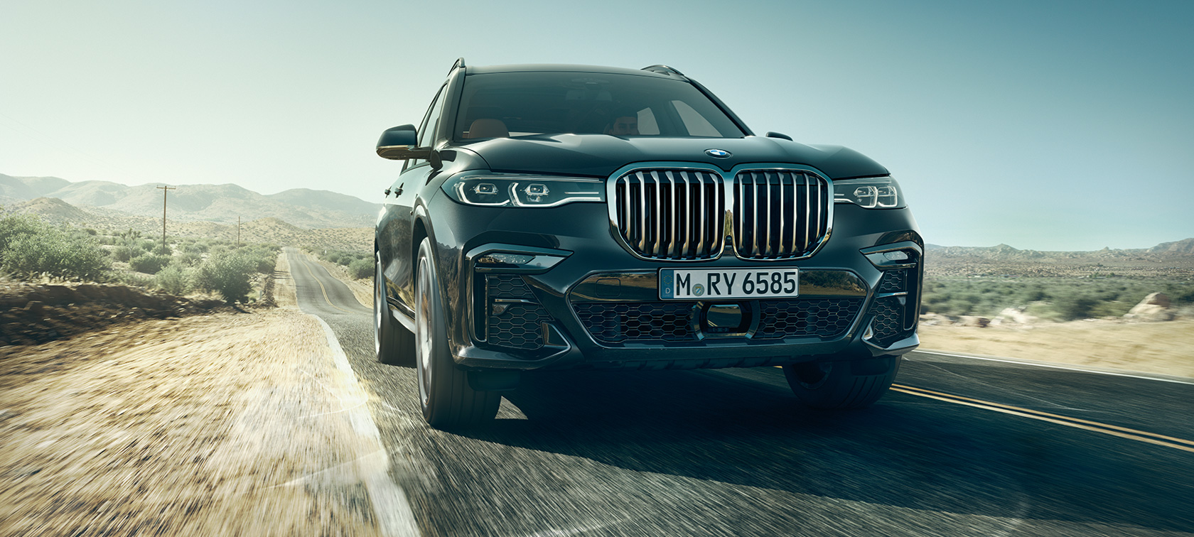 BMW X7, pogled spreda BMW X7 u pogledu spreda