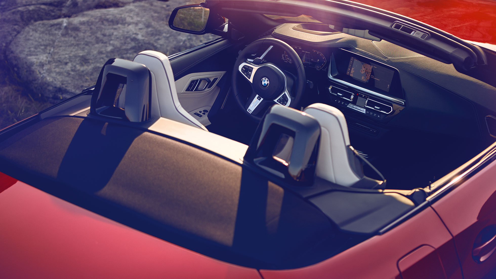 BMW Z4 Roadster prednja sedišta Pogled na prednja sedišta modela BMW Z4 Roadster