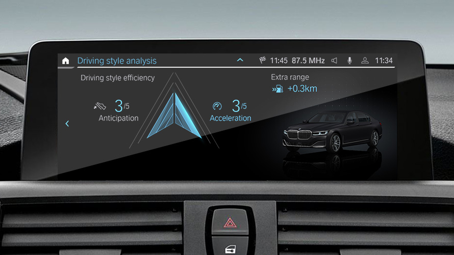 Analiza stila vožnje BMW EfficientDynamics Analiza stila vožnje