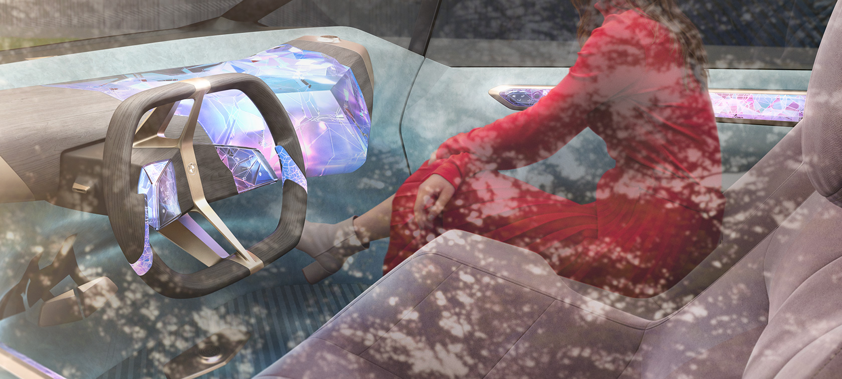 BMW i Vision Circular 2021 unutrašnji dizajn BMW i Vision Circular 2021 konceptno vozilo unutrašnji dizajn