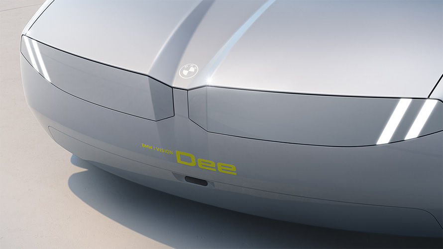 Farovi i BMW prednja rešetka čine jednoliku grafičku površinu.