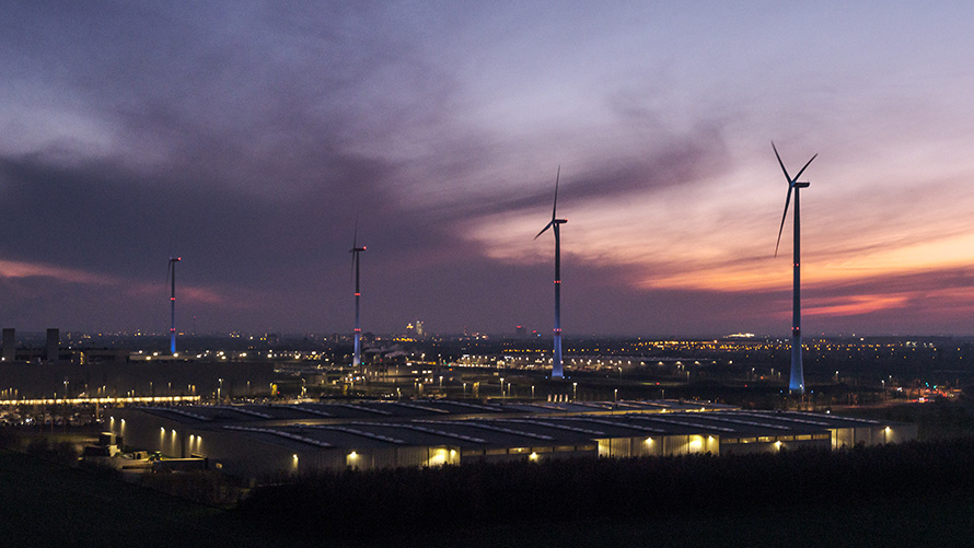 Energija vetra BMW održivost BMW Održivost energije vetra BMW postrojenje u Lajpcigu sa četiri turbine na vetar
